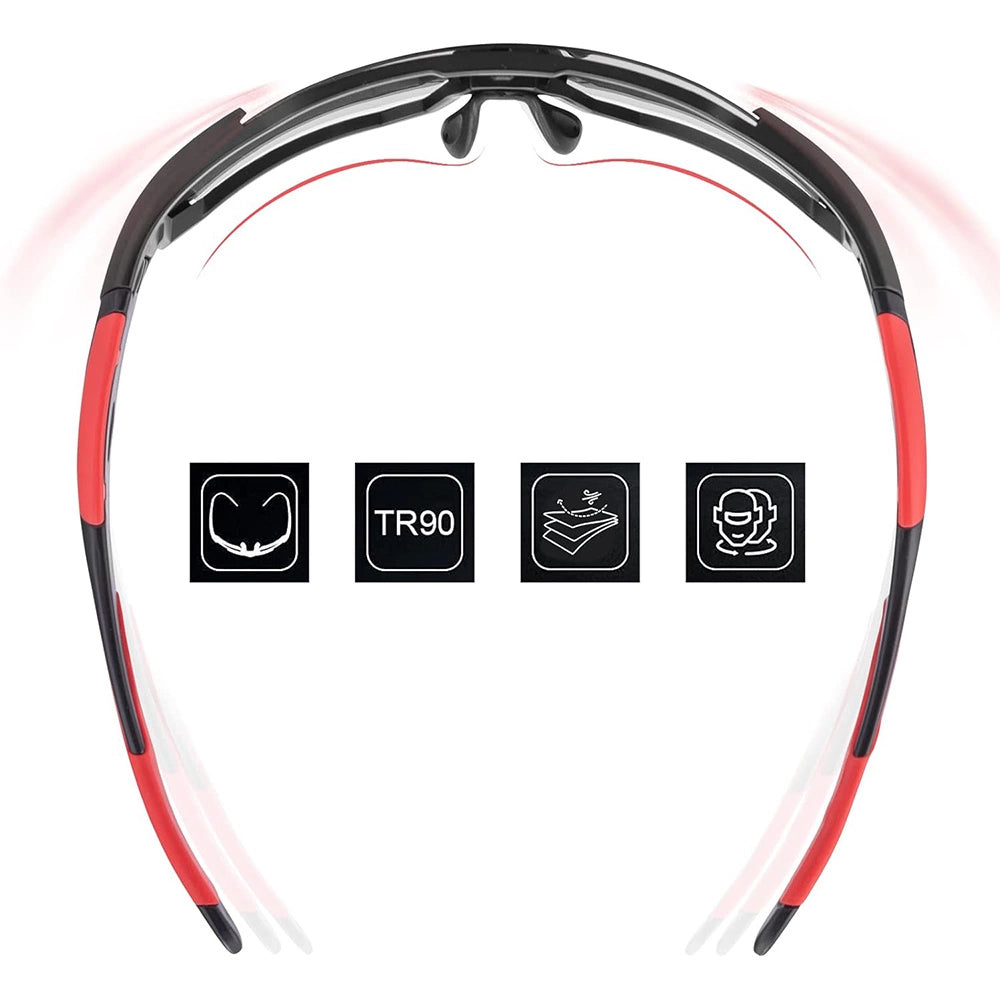Rockbros 10182 polarizing cycling glasses - red_5