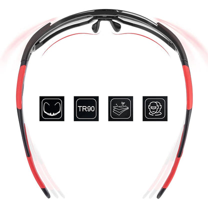 Rockbros 10182 polarizing cycling glasses - red_5