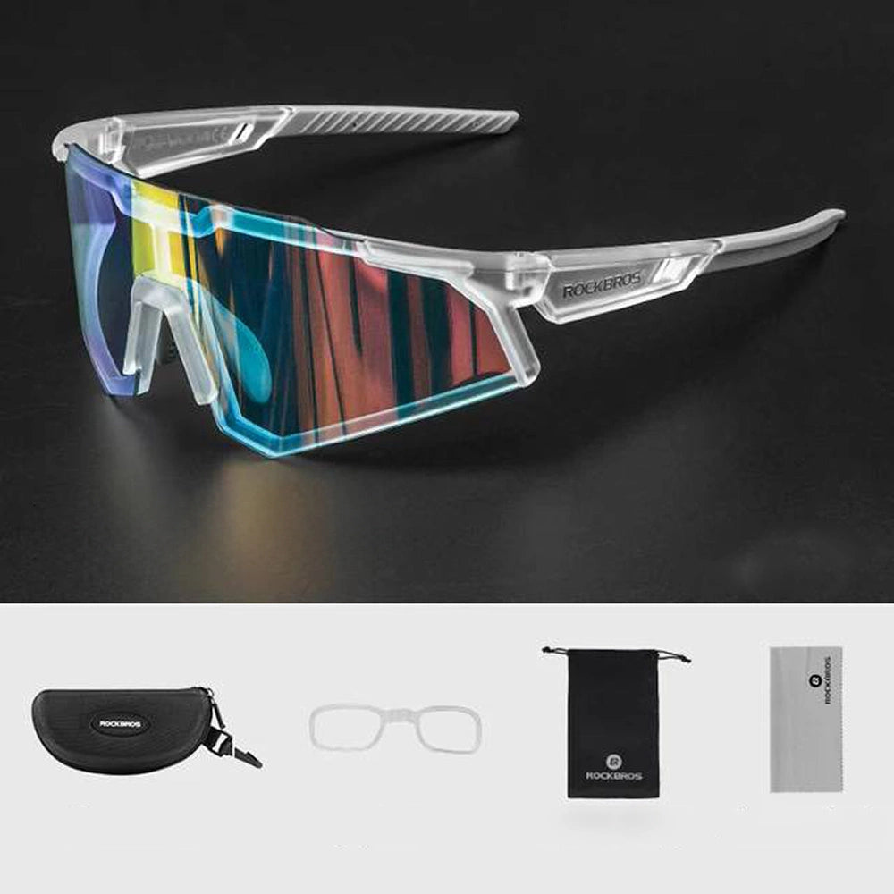 Rockbros SP291 photochromic UV400 cycling glasses - white_6