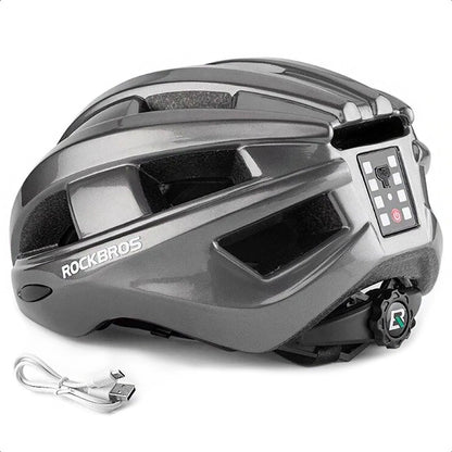 Rockbros ZK-013TI Bike Helmet Universal Size 55-60cm - Gray_1