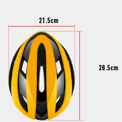 Rockbros 10110004005 bicycle helmet, size L - yellow and black_4