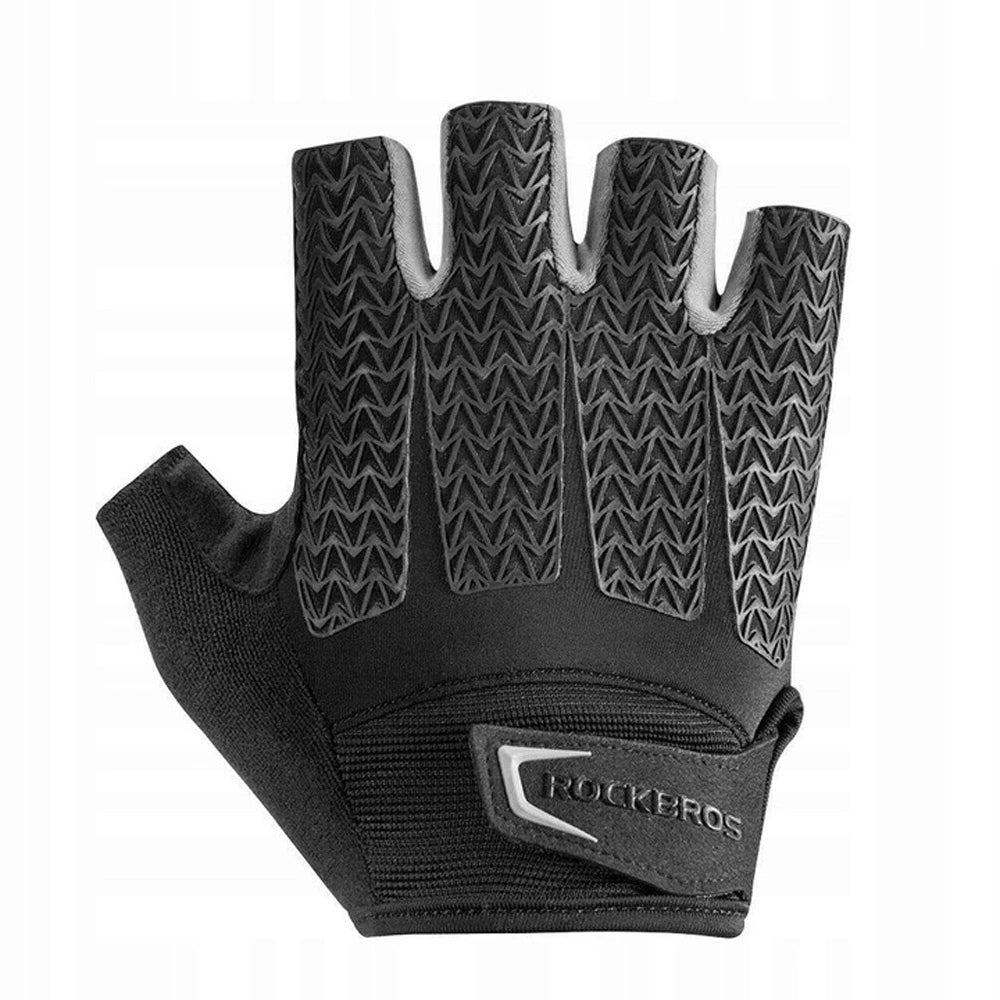 Rockbros S169BGR L cycling gloves with gel inserts - gray_1