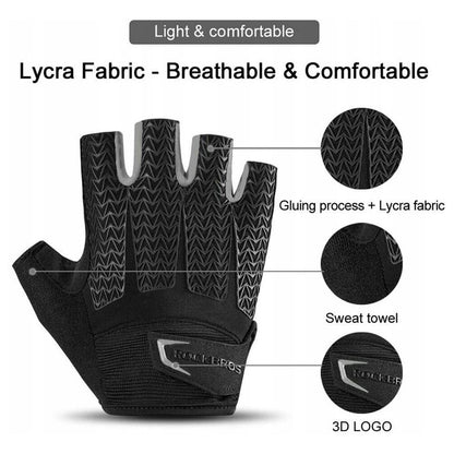 Rockbros S169BGR S cycling gloves with gel inserts - gray_2