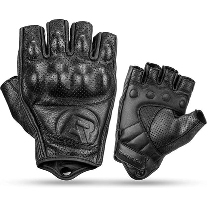 Rockbros 16220006004 XL leather motorcycle gloves - black_0