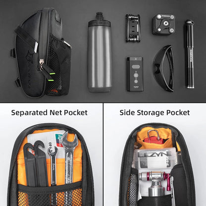 Rockbros C7-1 waterproof bicycle bag with saddle mounting 1.5l - black_10