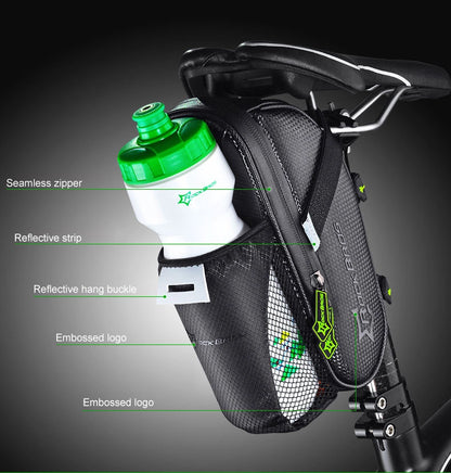Rockbros C7-1 waterproof bicycle bag with saddle mounting 1.5l - black_2
