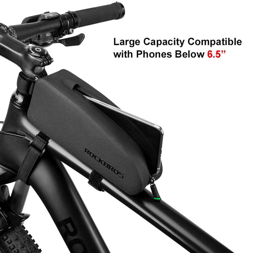 Rockbros AS-019-1 bicycle frame bag waterproof 1.6 l - black_9