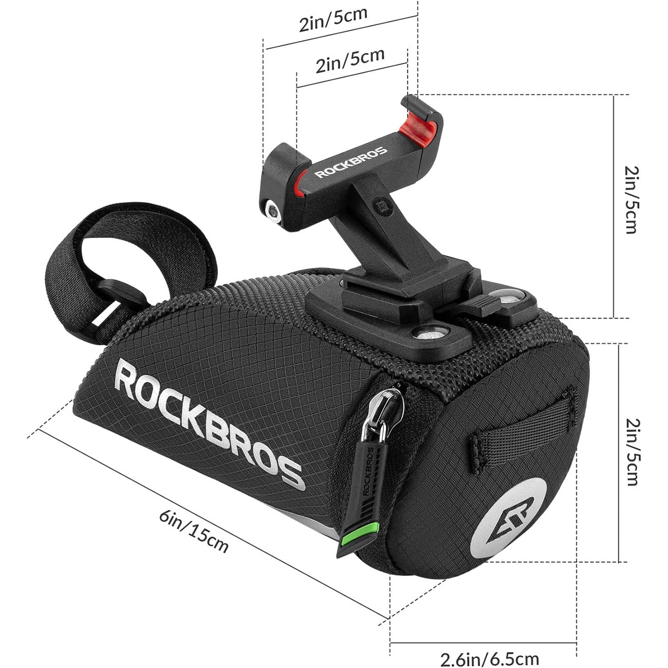 Rockbros C28 bicycle bag under the saddle - black_1