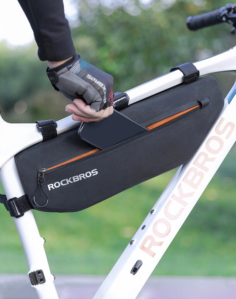Rockbros AS-043 bicycle bag with Velcro 3l - black_10