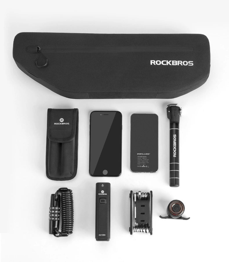 Rockbros AS-043 bicycle bag with Velcro 3l - black_14