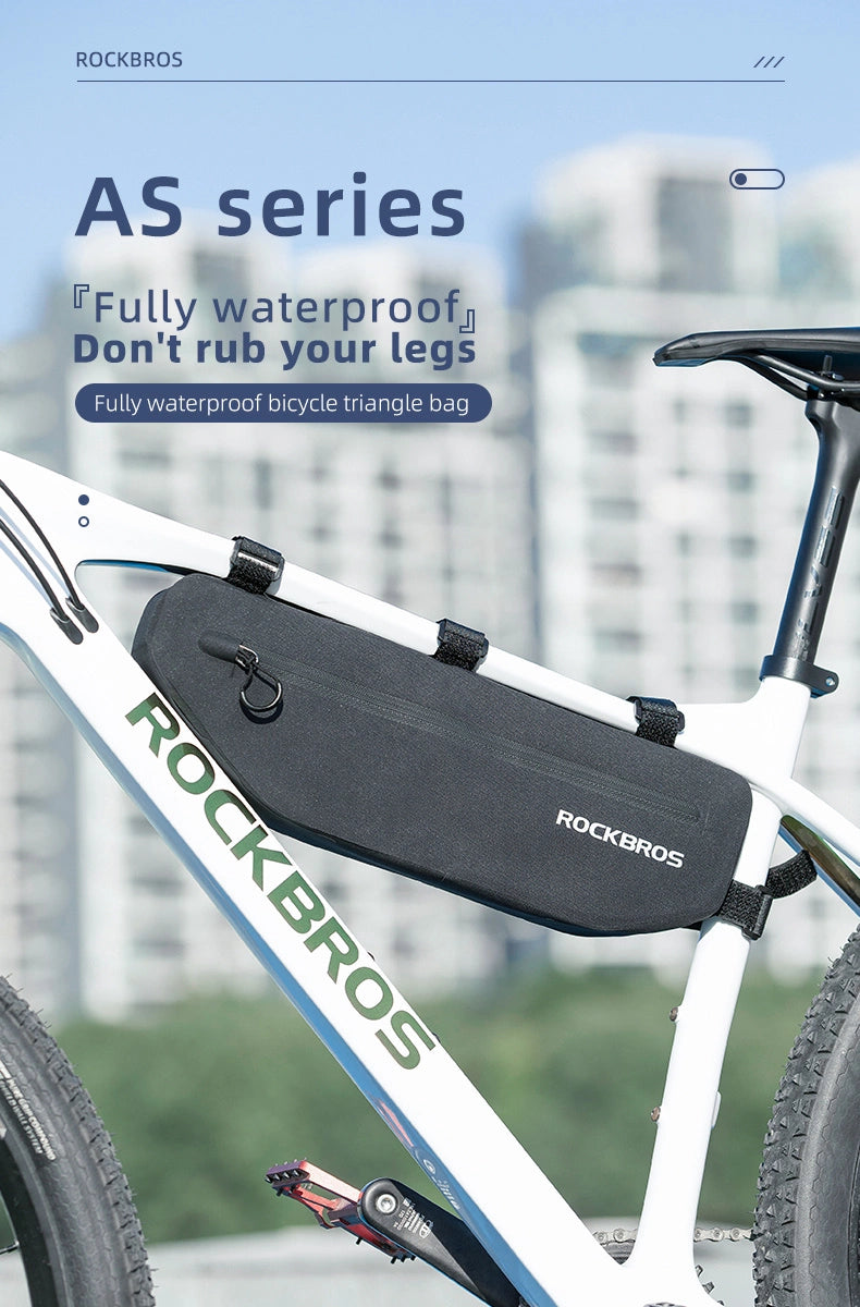 Rockbros AS-043 bicycle bag with Velcro 3l - black_1