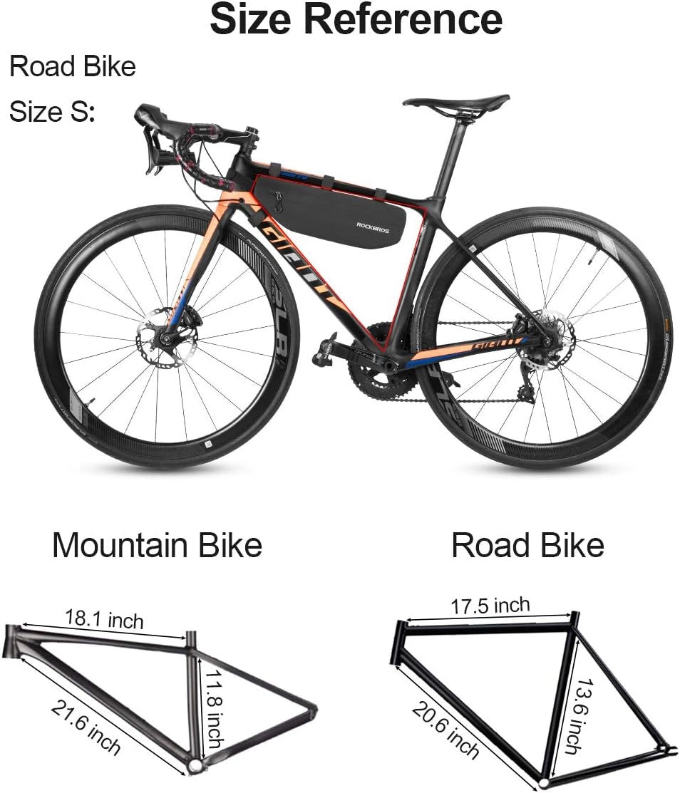 Rockbros AS-043 bicycle bag with Velcro 3l - black_19