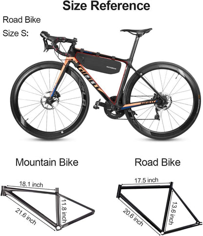 Rockbros AS-043 bicycle bag with Velcro 3l - black_19