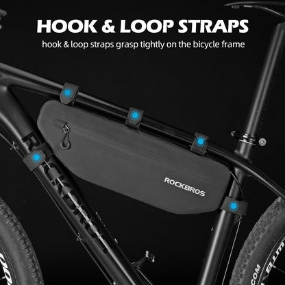 Rockbros AS-043 bicycle bag with Velcro 3l - black_23