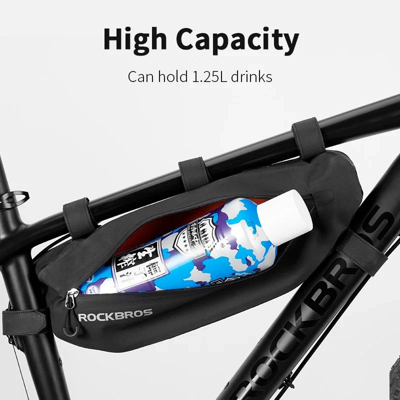 Rockbros AS-043 bicycle bag with Velcro 3l - black_24