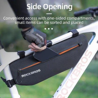 Rockbros AS-043 bicycle bag with Velcro 3l - black_25