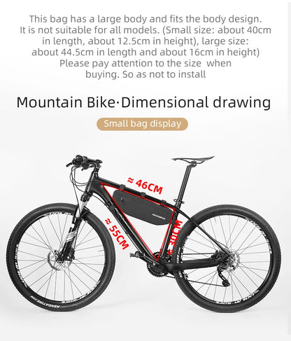 Rockbros AS-043 bicycle bag with Velcro 3l - black_4