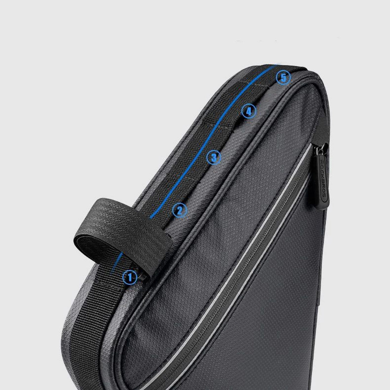 Rockbros B39-2 waterproof bicycle bag for frame - black_8
