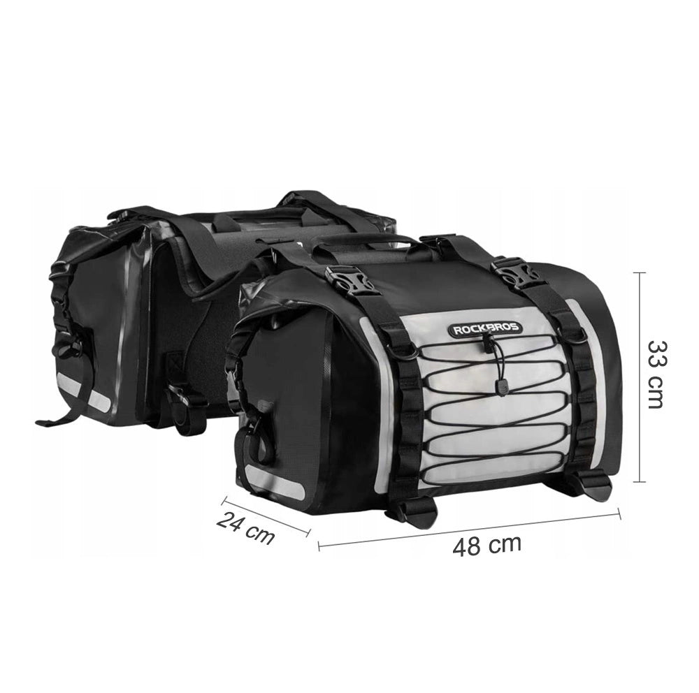 Rockbros AS-010BGR motorcycle bag, waterproof - gray_1