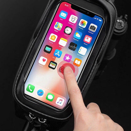 Rockbros B68-1 armored bicycle bag with phone pocket 1.7l - black_10