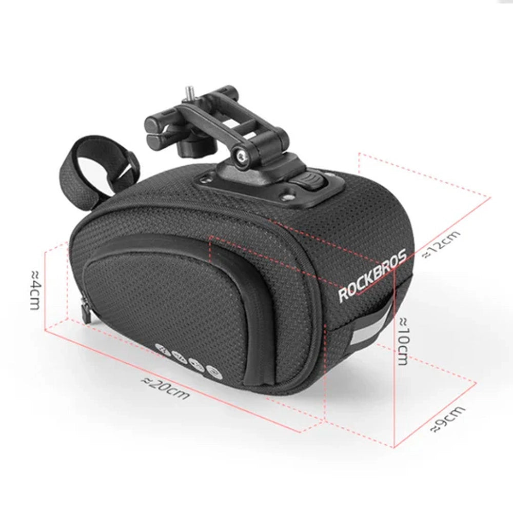 Rockbros C40 bicycle bag under the saddle - black_4