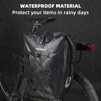 Rockbros 30140022001 waterproof bicycle bag for trunk - black_1