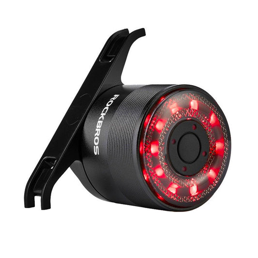 Rockbros Q1 Rear Bike Light 7 Color LED + USB-C - USB-A Cable - Black_0
