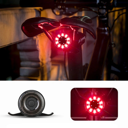 Rockbros Q1 Rear Bike Light 7 Color LED + USB-C - USB-A Cable - Black_1
