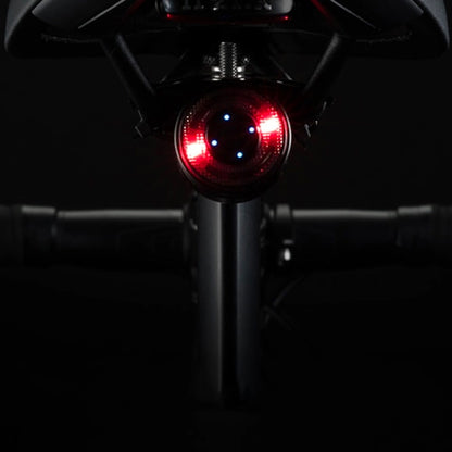 Rockbros Q1 Rear Bike Light 7 Color LED + USB-C - USB-A Cable - Black_3