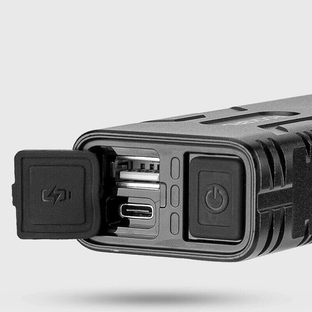 Rockbros 24310002001 bicycle light 850 lm with powerbank function + USB-C - USB-A cable - black_5