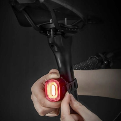 Rockbros Q2S LED Rear Bike Light with Smart Stop System + USB-C - USB-A Cable - Black_2
