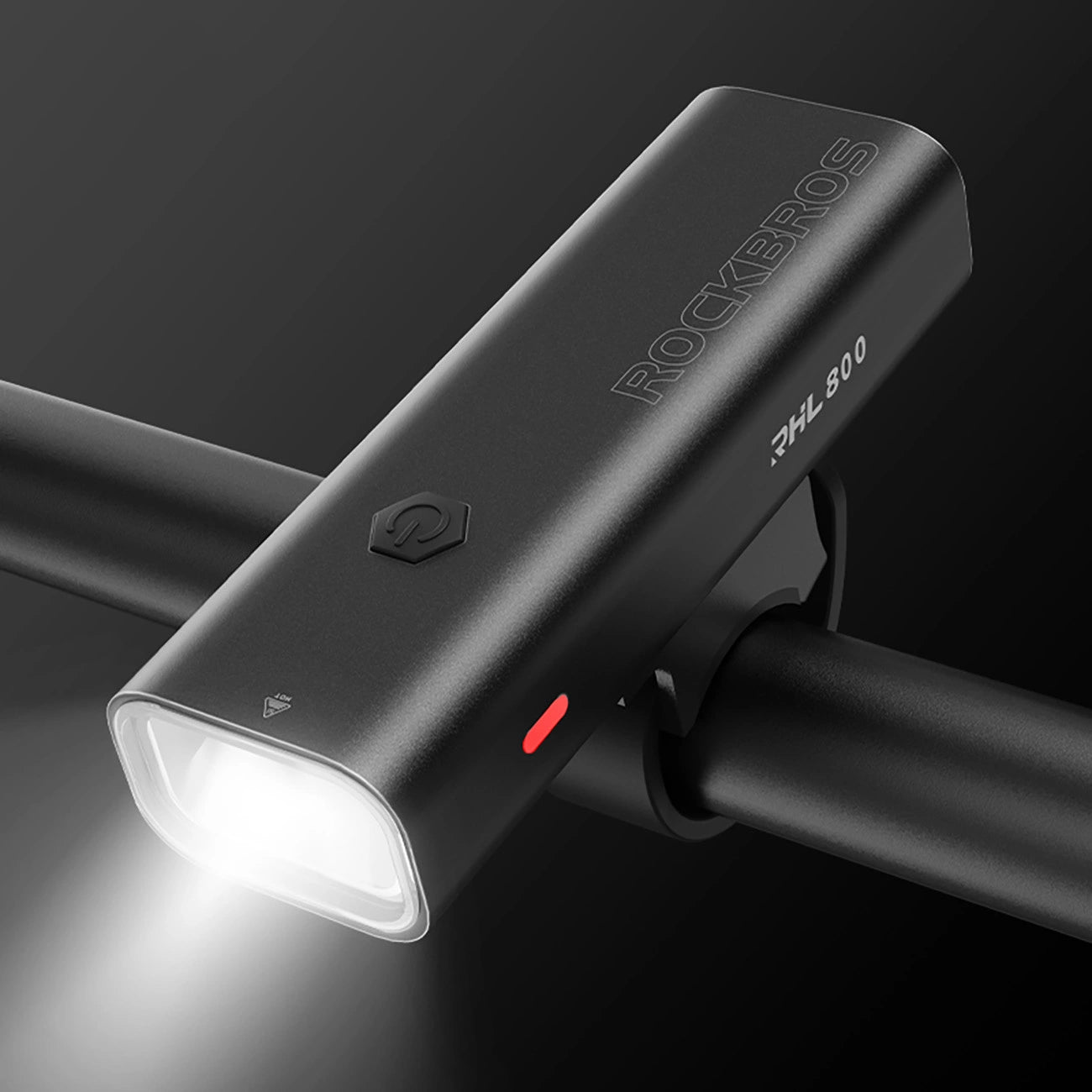 Rockbros 24710012001 front bicycle light 800 lm + USB-C - USB-A cable - black_2