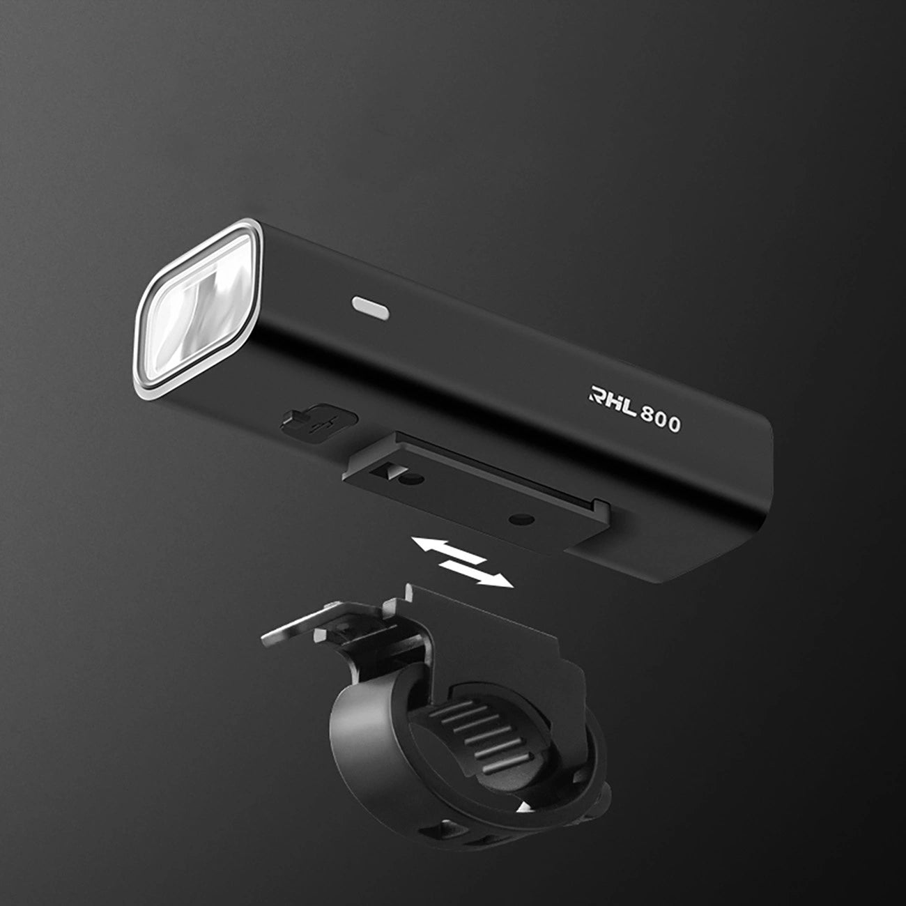 Rockbros 24710012001 front bicycle light 800 lm + USB-C - USB-A cable - black_5