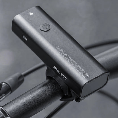 Rockbros 24710012001 front bicycle light 800 lm + USB-C - USB-A cable - black_7