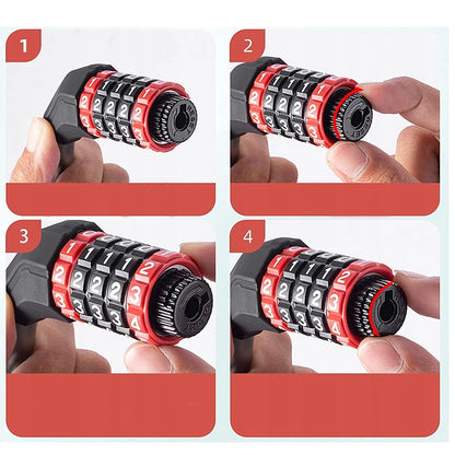 Rockbros RKS507-1BK bicycle lock with combination 1.8 m - black_5