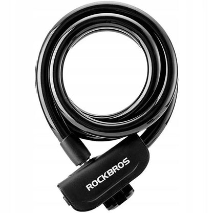 Rockbros RKS515-BK bicycle lock with 1.1 m key - black_0
