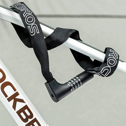 Rockbros 3230002001 bicycle lock with combination and key - black_12
