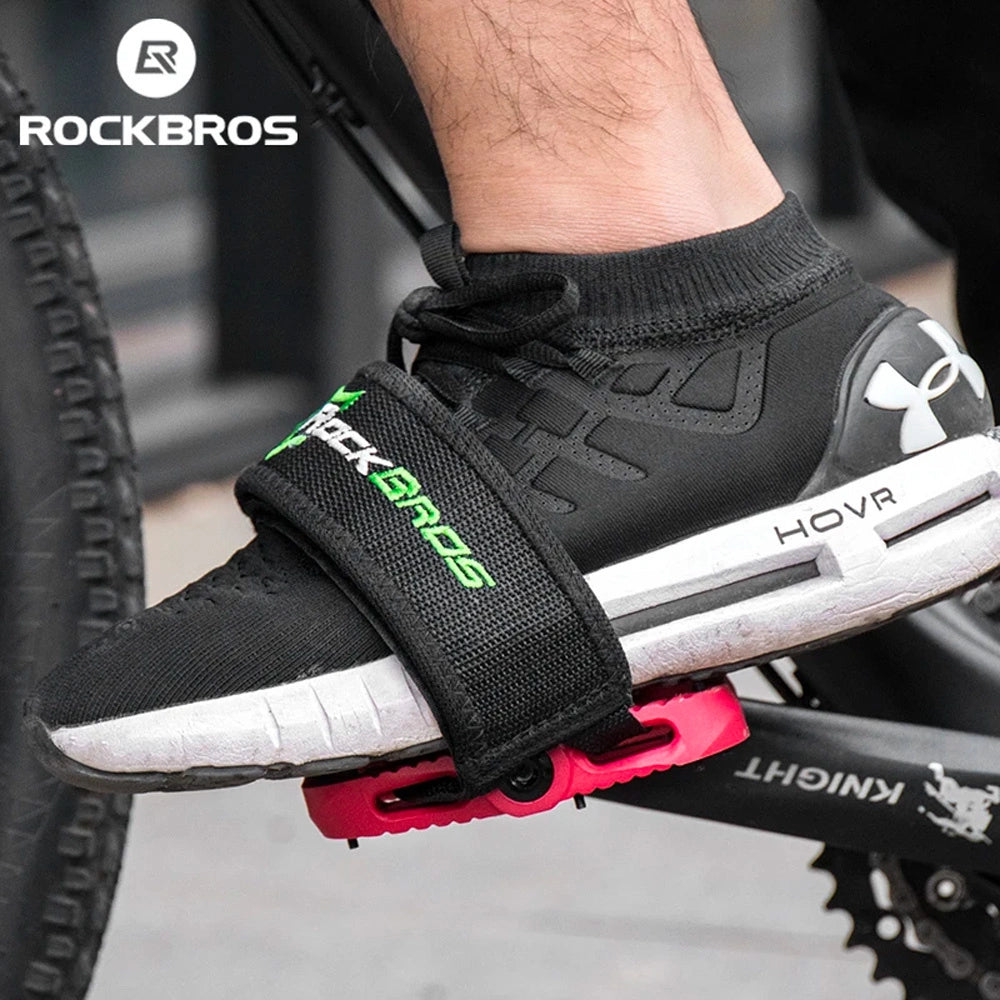 Rockbros GZT1001 bicycle pedal straps - black_2