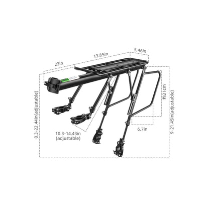 Rockbros 33210004001 bicycle rack with shelf - black_18