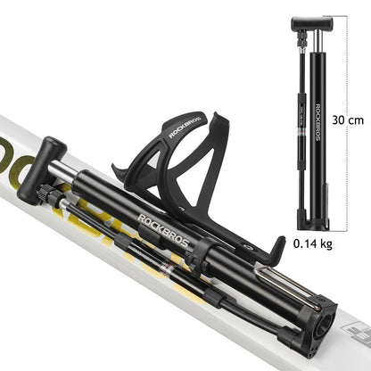 Rockbros 42322821001 floor bicycle pump - black_2
