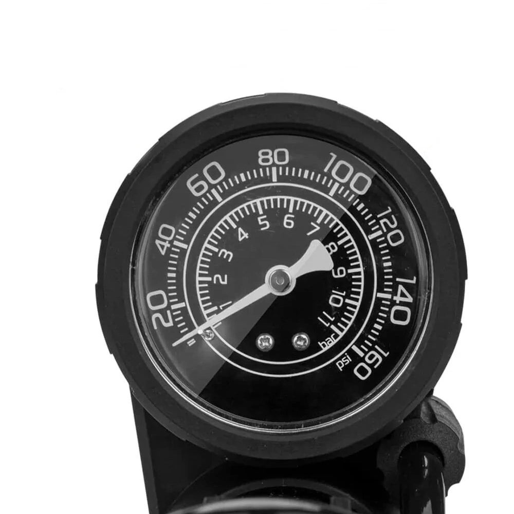 Rockbros 42610002001 floor bicycle pump with pressure gauge - black_1