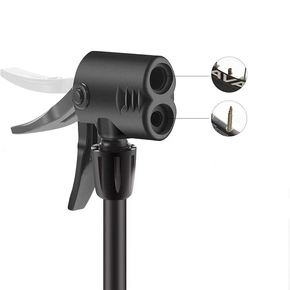 Rockbros 42610002001 floor bicycle pump with pressure gauge - black_4