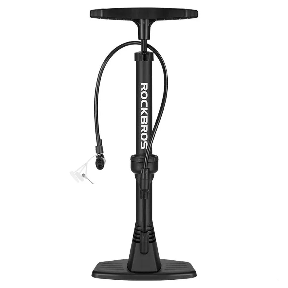 Rockbros 42510001001 floor bicycle pump - black_0