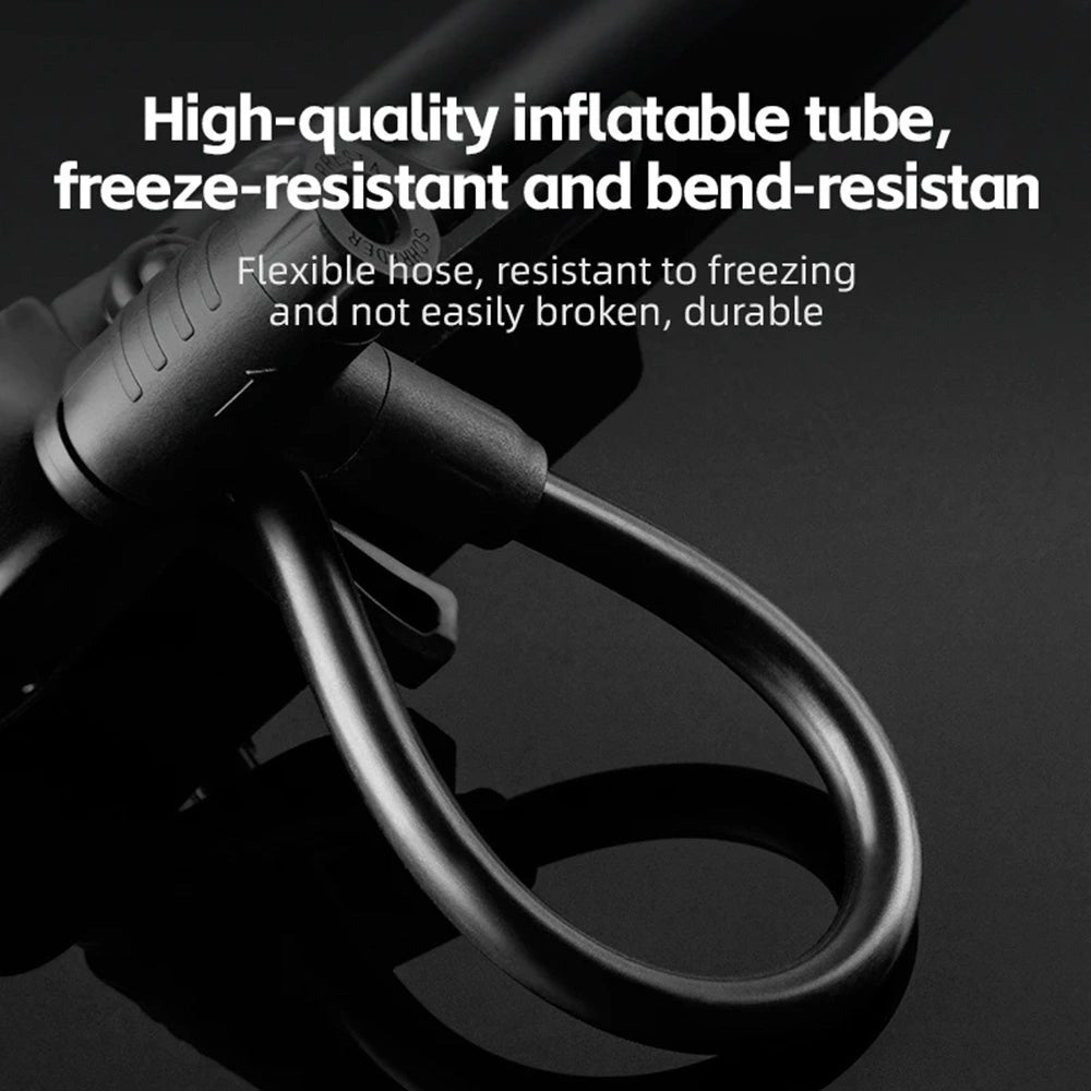 Rockbros 42310006001 bicycle pump with pressure gauge - black_2