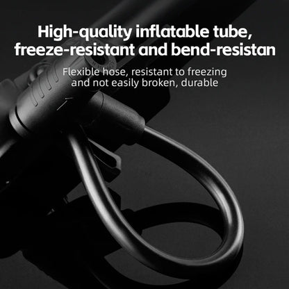 Rockbros 42310006001 bicycle pump with pressure gauge - black_2