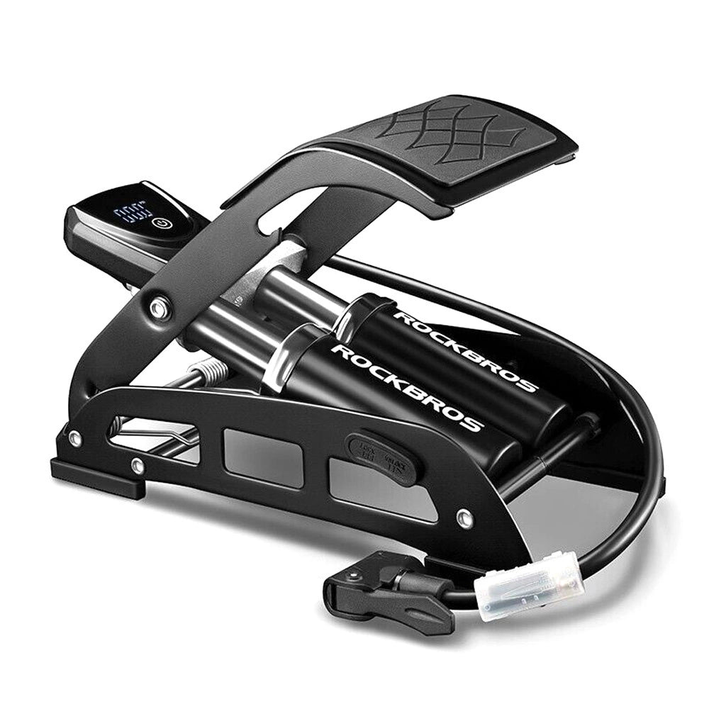 Rockbros 42430001001 foot pump with display - black_0