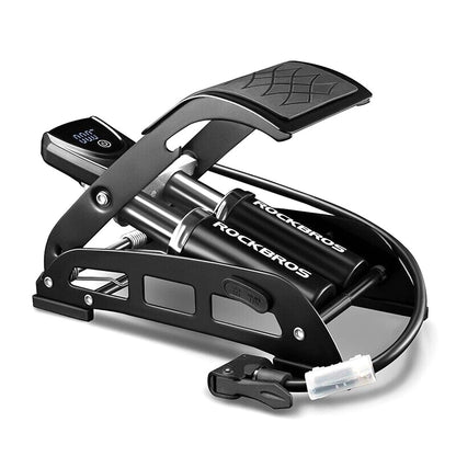 Rockbros 42430001001 foot pump with display - black_0