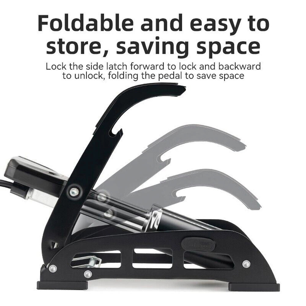 Rockbros 42430001001 foot pump with display - black_10