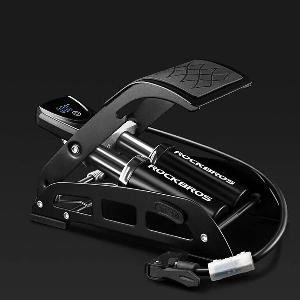 Rockbros 42430001001 foot pump with display - black_12