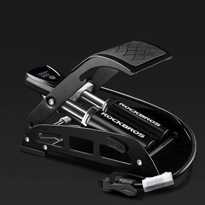 Rockbros 42430001001 foot pump with display - black_12